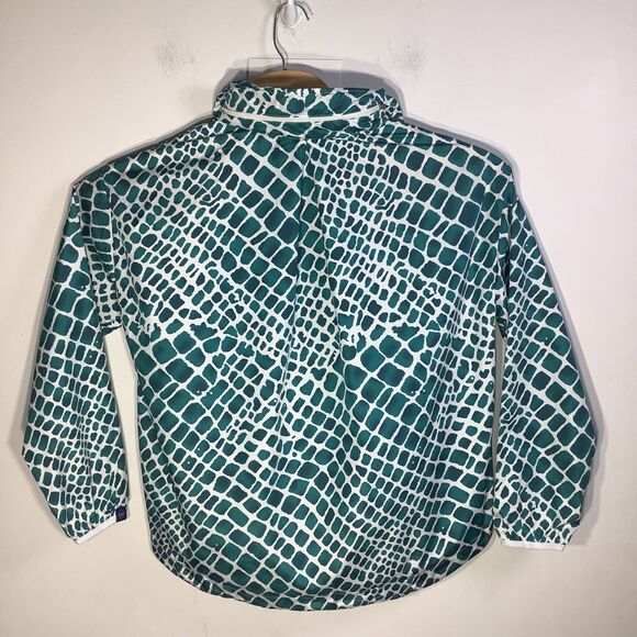 The Bubble Womens‎ Poncho Lefty Hooded Jacket Green Size Medium NWT - Picture 2 of 14